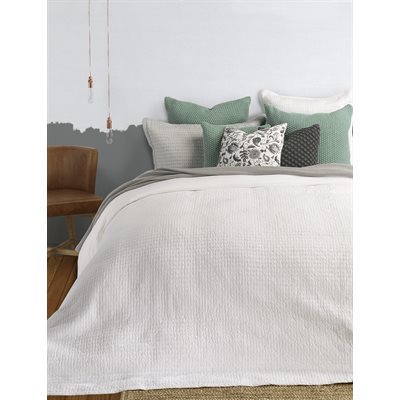 St James White Quilted Duvet Cover