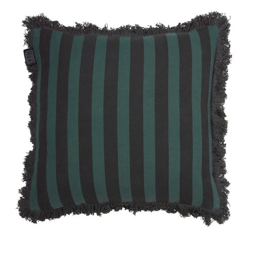 Viggo green striped decorative pillow